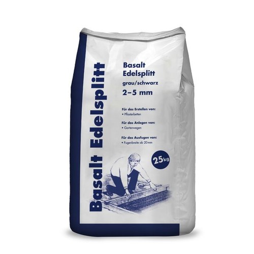 Basalt edelsplitt 25 kg - basalt,