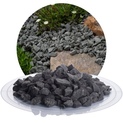 Basalt ziersplitt kg - basalt, 25