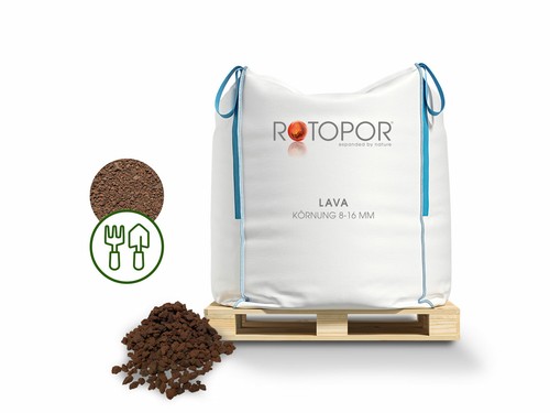 Rotopor lava körnung mm - 8-16,
