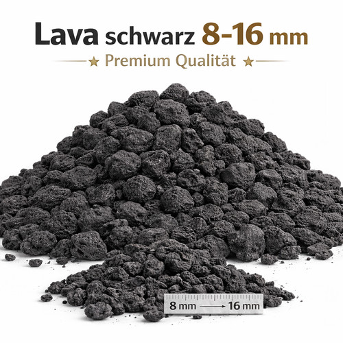 Lavamulch schwarz mm - lavamulch, 8-16