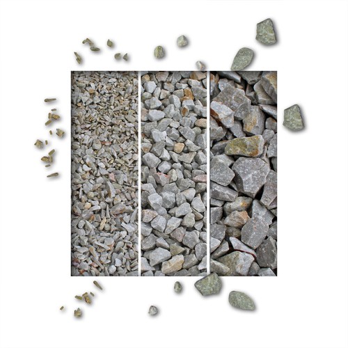 Splitt quarzit grau - quarzit, ziersplitt